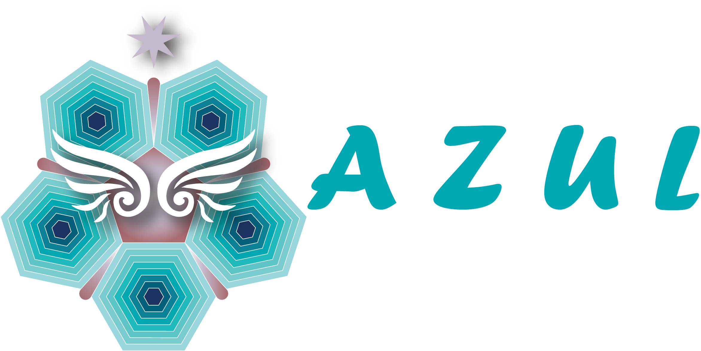 Logo Azul, casa holistica